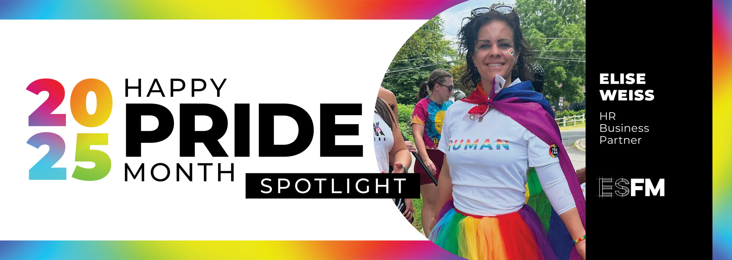 An Image of Elise Weiss, HR Business Partner from ESFM for Pride Month 2025