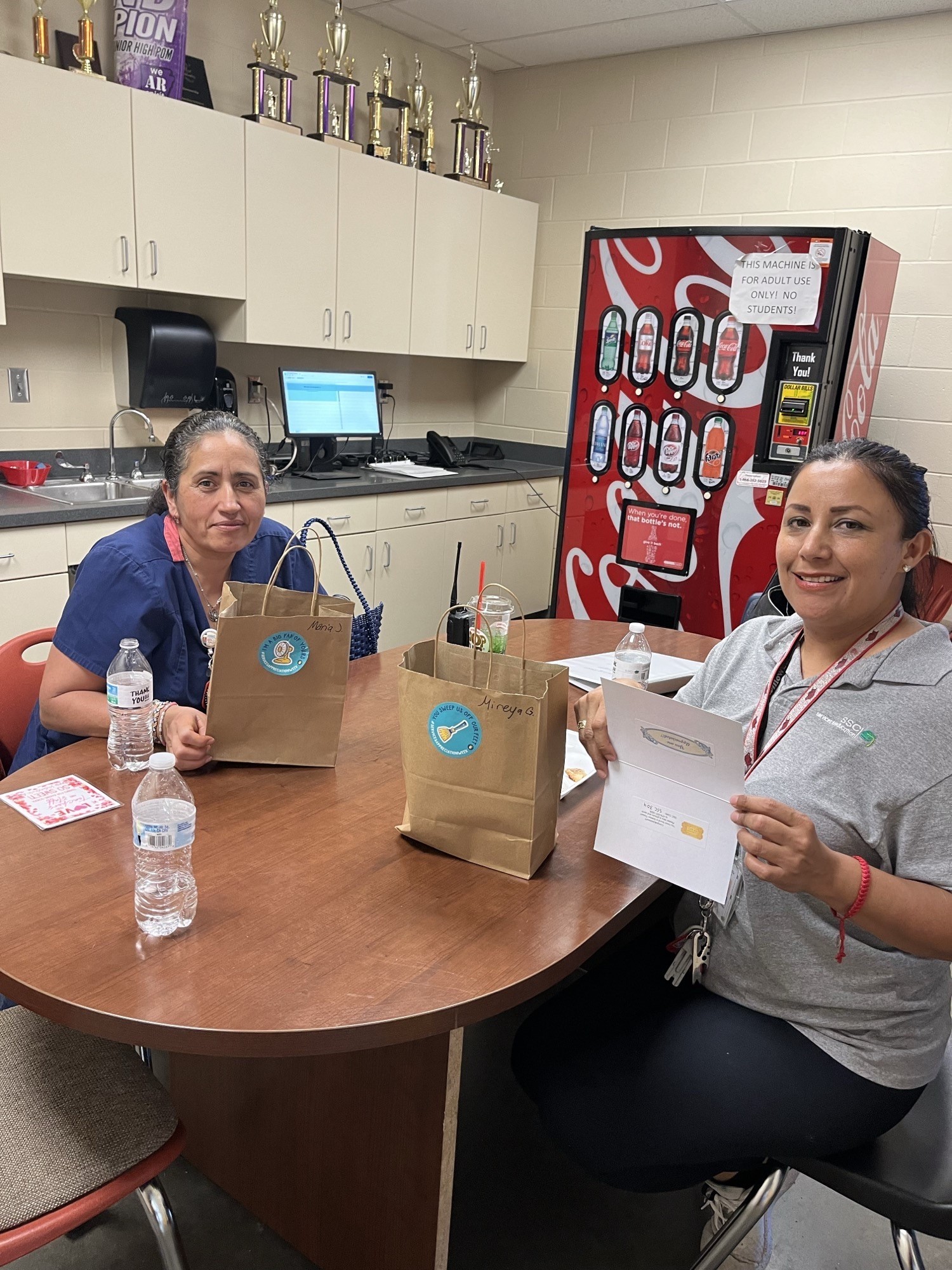 SSC Associates from Bentonville putting together gift bags