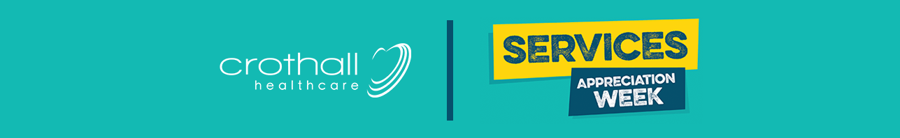 Crothall Healthcare logo and Services Appreciation Week logo